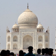 The pure white marble now entertains shades of brown, yellow, and green.